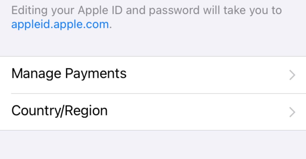 Apple Settings